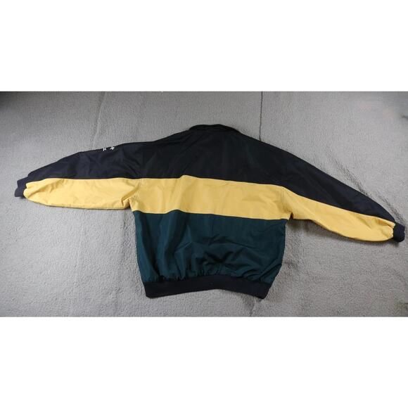 Vintage Cutter and Buck Windbreaker XL Black Yellow Green 1/4 Zip Hong Kong - Picture 2 of 7